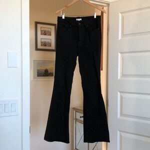 Good American Boot Cut Black Jeans size 10/30